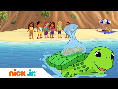 Даша и друзья | Уборка на пляже 🐢| Nick Jr. Россия