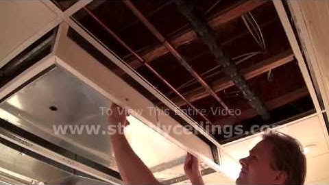How To Install A Suspended Ceiling (Building Advanced Ceiling Drops)