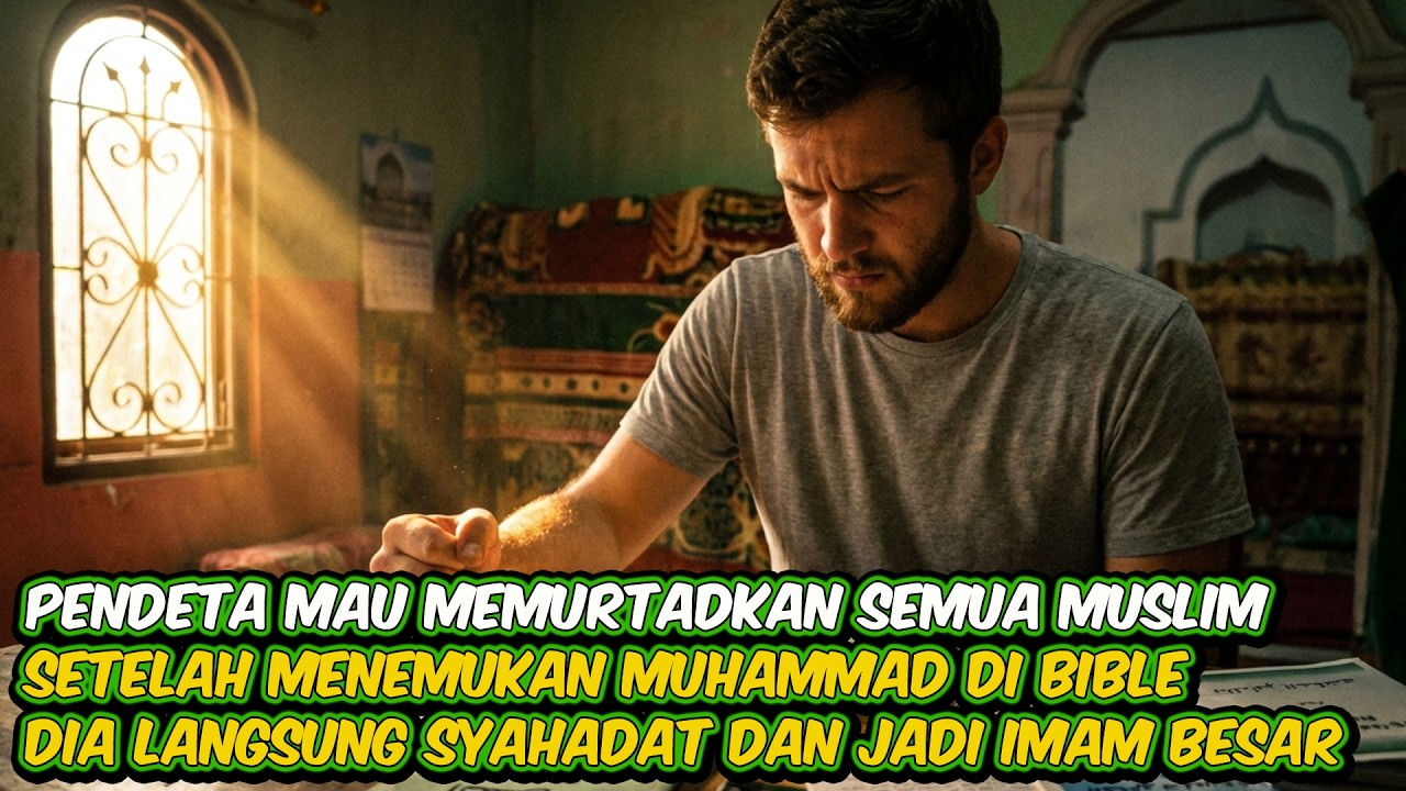 PENDETA MAU KRISTENKAN SEMUA MUSLIM, TAPI SETELAH MENEMUKAN MUHAMMAD DI BIBLE DIA MALAH MASUK ISLAM!