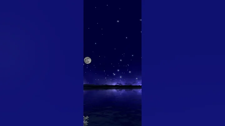 Night Sky | Moving Stars | Moon night