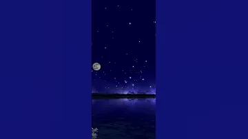 Night Sky Moving Stars Moon Night 