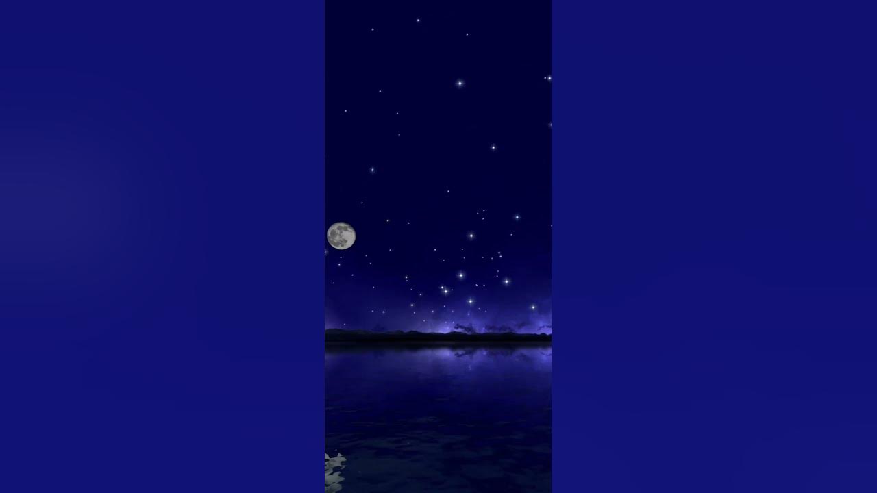 Night Sky | Moving Stars | Moon night