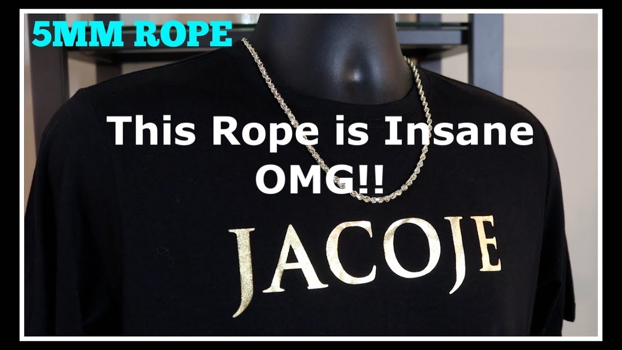 Jacoje Fine Jewelry 5mm Diamond Cut Rope YouTube