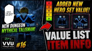 NEW HERO SET VALUE! . NEW DUNGEON UPDATE VV: ULTIMATUM VALUE LIST & ITEM INFO #16