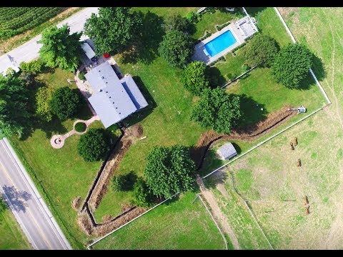 Precision Comfort Systems Geothermal Loop Trenched Youtube