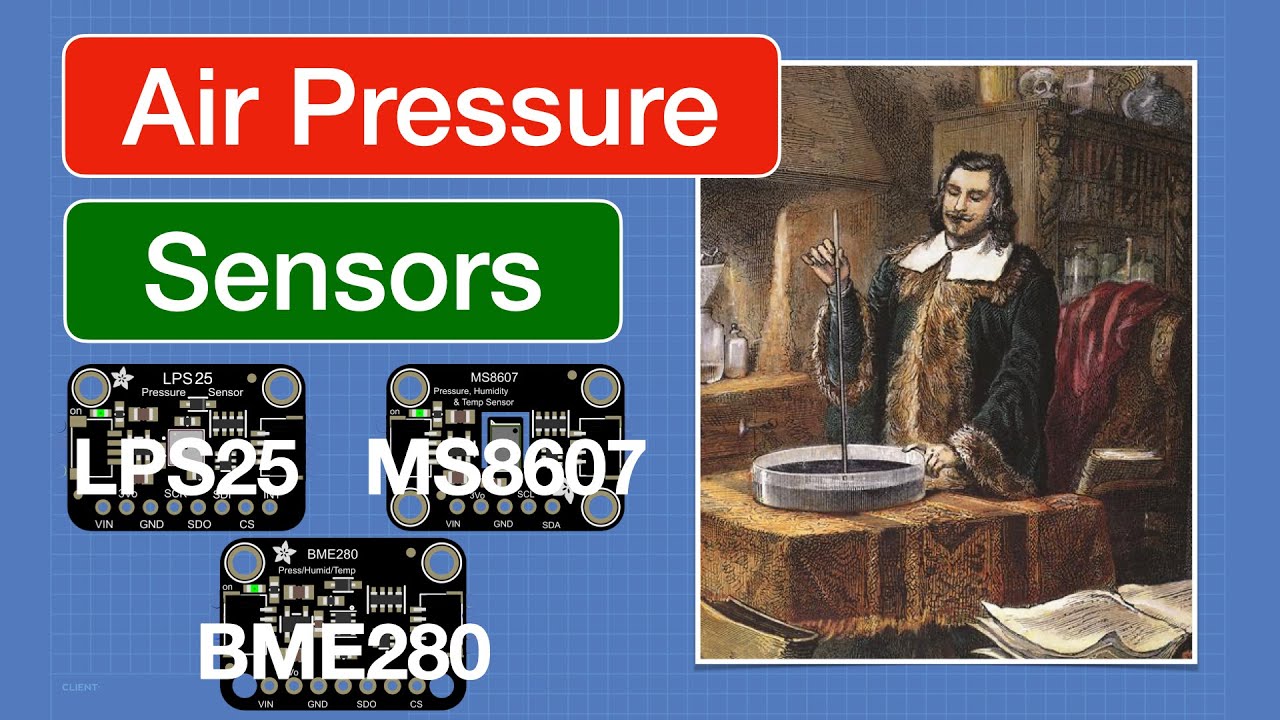 Three Air Pressure Sensors with Four Microcontrollers