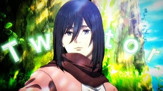 Mikasa Ackerman Last Episode Twixtor Attack On An Anime Twixtors
