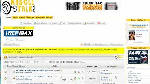 Adding a link to a MuscleTalk forum post