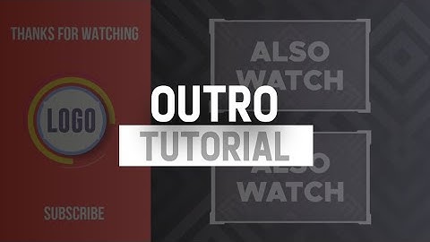 Outro Tutorial | YouTube Outro Tutorial | Kinemaster Tutorial | Motion Graphics | Getvfxed