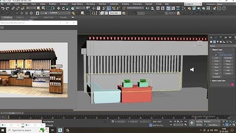 3dsMax Tutorials, Learn 3D Modeling a Coffee Stall from Scratch in 3dsmax ( Part 2)