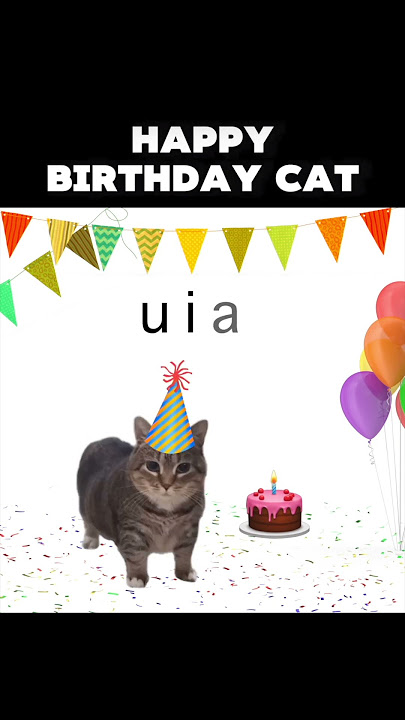OIA Cat Wishes You Happy Birthday!