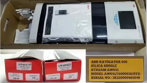 ABB NAVIGATOR 600 SILICA SINGLE STREAM AW641 Packaging  Video