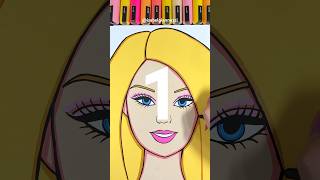 New Drawing Transition Tutorial / Hi Barbie! #shorts