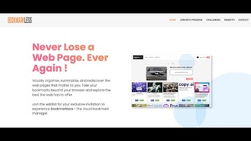 The visual bookmarking tool for pros - bookmarkless