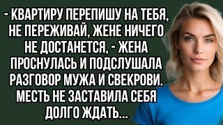 видео: Квартиру перепишу на тебя, не переживай, жене ничего не достанется. аудио рассказы. картинка: Квартиру перепишу на тебя, не переживай, жене ничего не достанется. аудио рассказы.