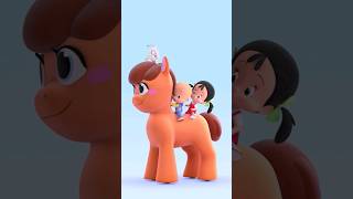 A giant playdough pony! 🐎#play #ForKids #Cuquin #educationalvideo #cartoon