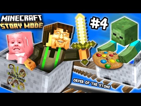 Lets Play Minecraft Story Mode #4: Nether Pushing Ghastbusters (Episode One: The Order Of The Stone)
