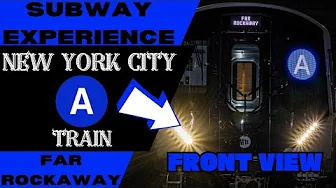New York City Subway A Express Train (to Far Rockaway) Front View