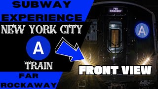 New York City Subway A Express Train (to Far Rockaway) Front View