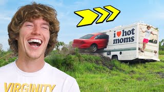 We Jumped My Car Through an RV!