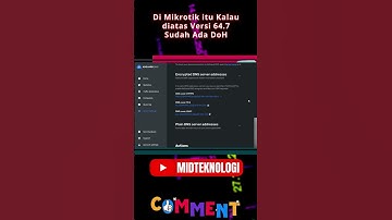 Cara Setting DNS Adguard Di Mikrotik Part 2 Plain dns Address
