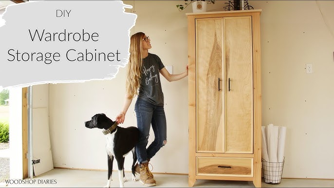 How to Build a Tall Cabinet or Pantry with Cane Door 
