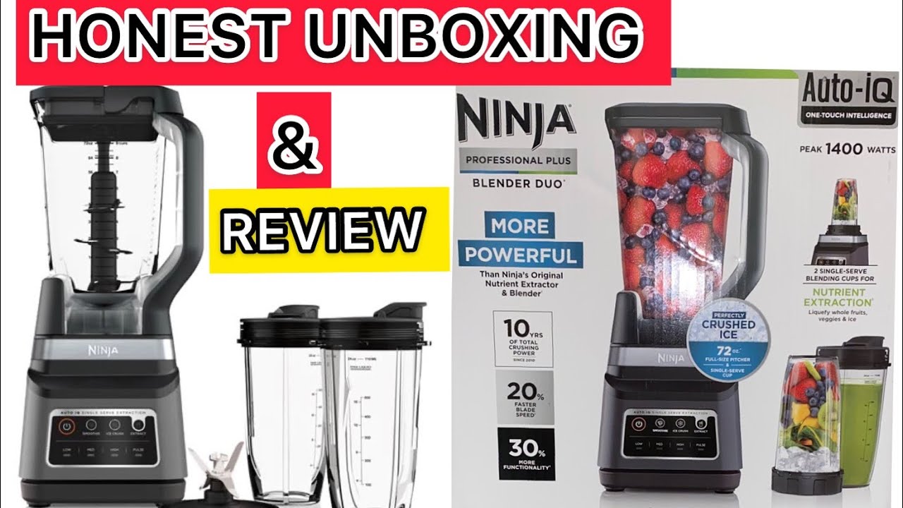 Ninja Professional Plus Blender Duo with Auto IQ, Unboxing, Review