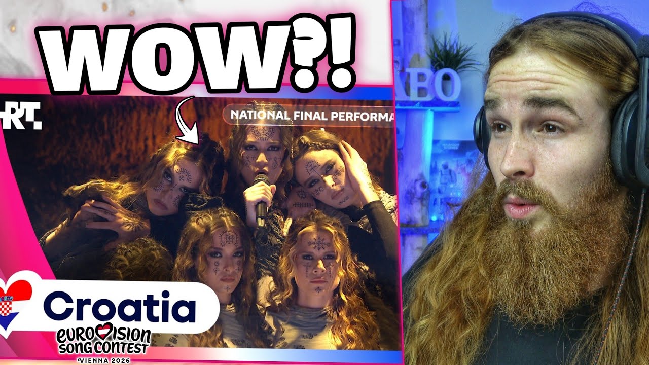KROATIEN🇭🇷Lelek - Andromeda😳ESC 2026 Reaction ✨ düster, episch & live richtig stark! Favorite-Alarm