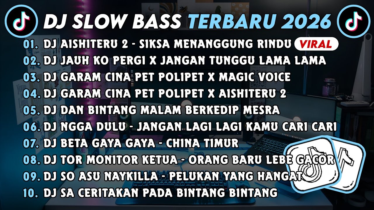 DJ SLOWBASS TERBARU 2026 || DJ AISHITERU 2 || DJ JAUH KO PERGI X JANGAN TUNGGU LAMA LAMA VIRAL 