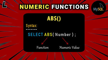 Numeric Functions in SQL | ABS Function | SQL Series: #19