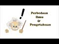 Perbedaan ilmu dan pengetahuan motion graphic