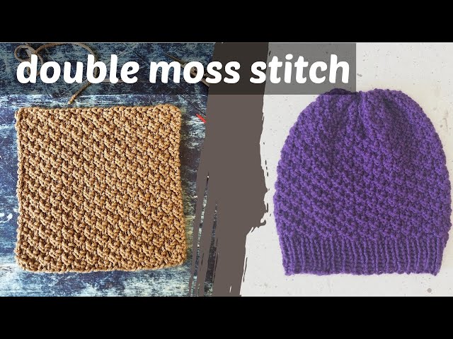 How to Knit Double Moss Stitch