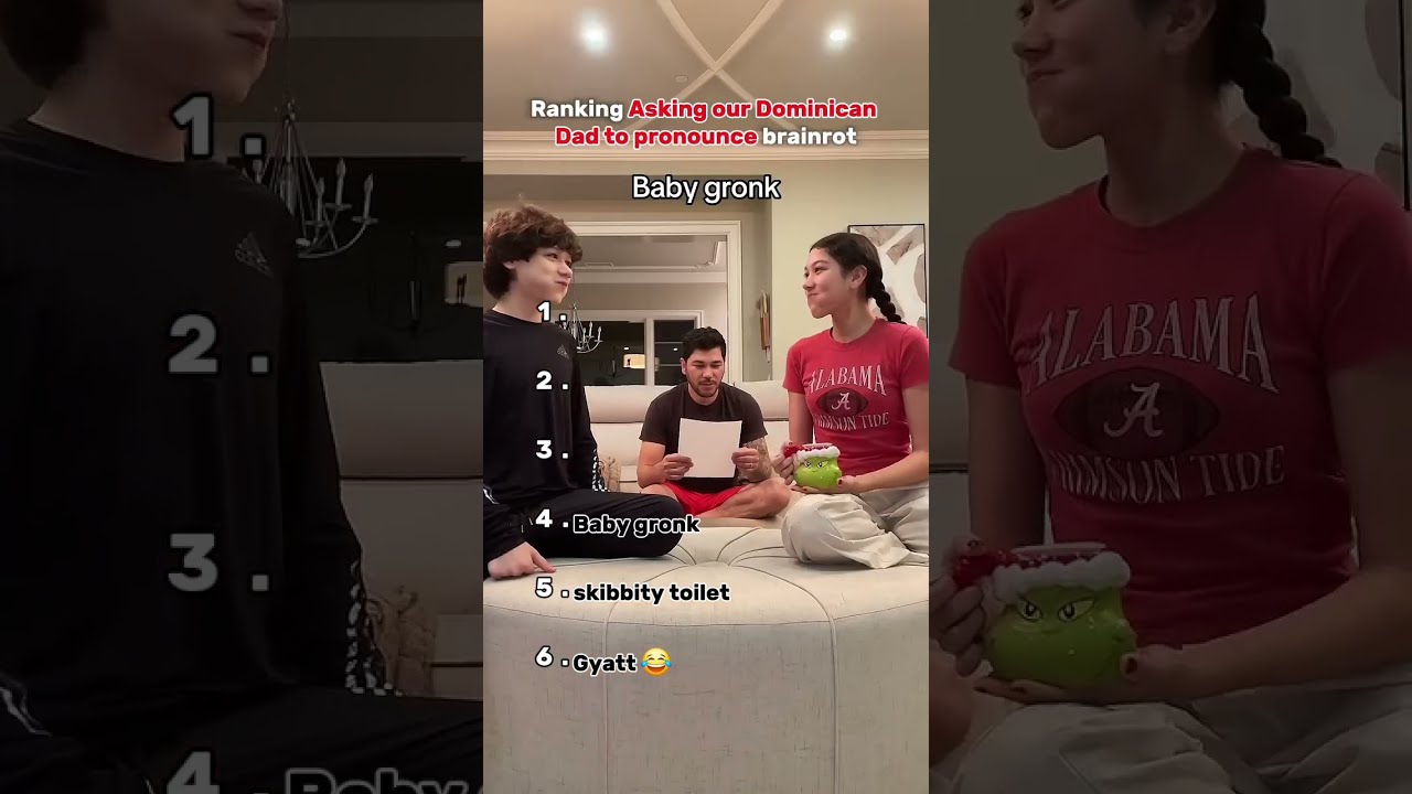 Ranking Asking Our Dominican Dad To Pronounce Brainrot Humor Fyp Viral
