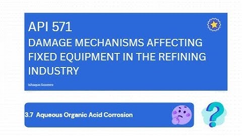 API 571 Damage Mechanisms