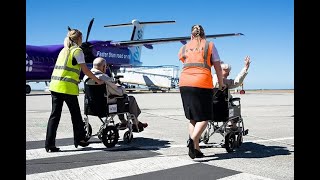 Air travel with a power wheelchair