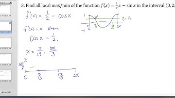 First Derivative Test Example 3