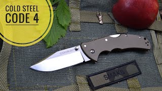 Нож Cold Steel Code 4 Clip Point обзор + разборка