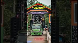 Truk Sound Horeg Nyangkut Di Gapura soundhoreg soundsystem brewog miniatursoundsystem