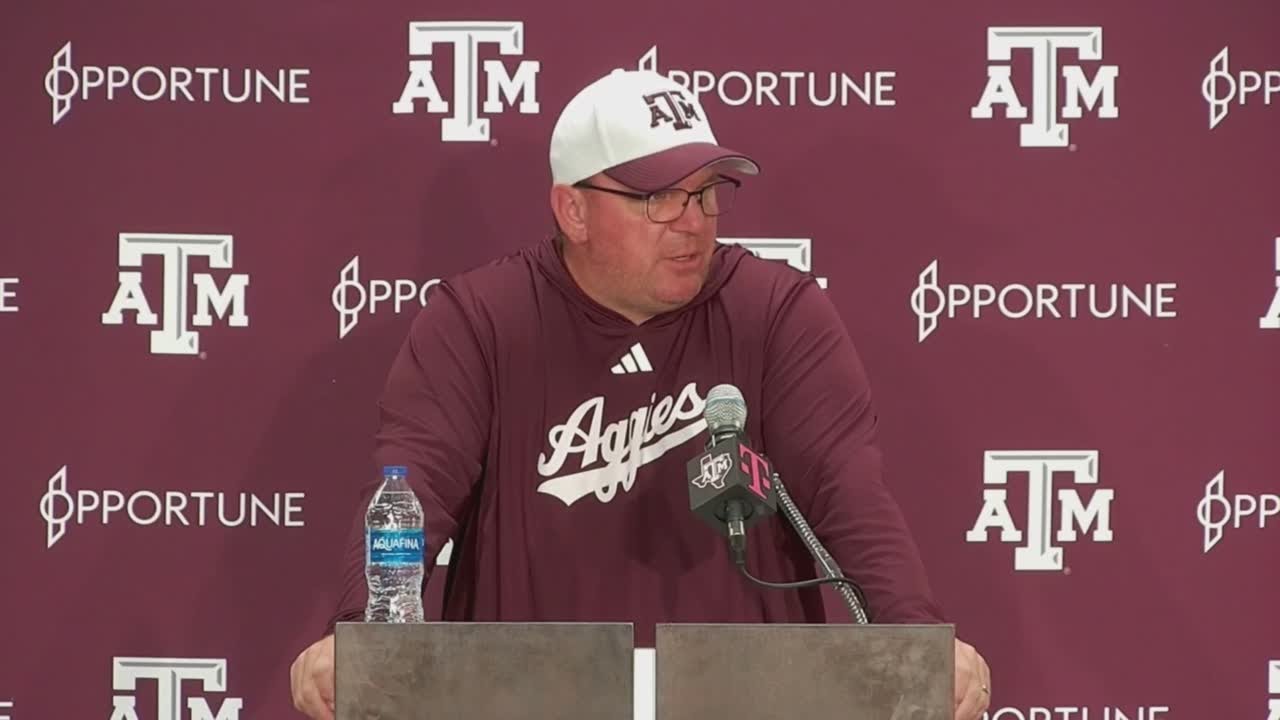 Mike Elko discusses Week 3 of Texas A&M spring football practice - YouTube