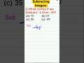 Subtracting Integers #mathstricks #subtract #youtubeshorts #ssc