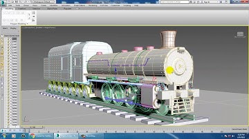 Tutorial on Modeling a Locomotive Engine in 3dsmax ( part 13)