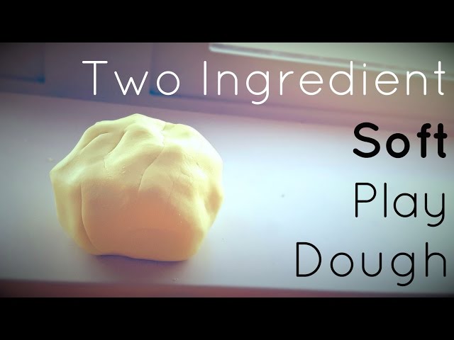 Soft & Easy 2-Ingredient Lotion Cornstarch Playdough Recipe - The DIY Nuts