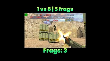 1 Vs 8 | 5 frags #5k #beast #insane #wow #clip #proplayer #nostalgia #counterstrike #cs16