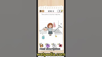 Brain Test 2 McBrain Family Level 12 The water is too hot, help her