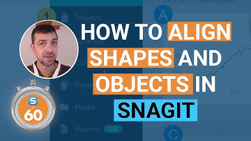 How to Align Objects easily and Use Canvas Snapping in the Editor - Snagit in 60 Seconds