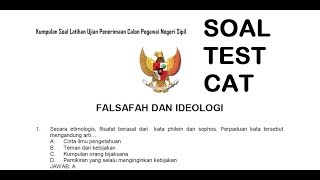 info soal SKD CPNS 2017 falsafah & ideologi by ASN Indonesia 1,192 views 6 years ago 4 minutes, 37 seconds