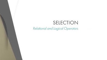 Lesson 5.3: Relational and Logical Operators