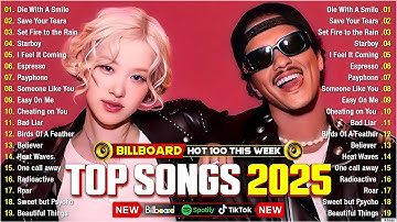 Bruno Mars, ROSÉ ,Dua Lipa, Ed Sheeran, Adele, Maroon 5, Rihanna, The Weeknd - Billboard Hot 100