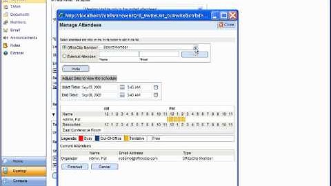 Web-based Group Calendar