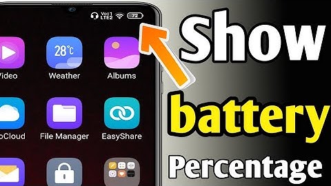 How to show mobile battery indicator on vivo I set battery charge bar number